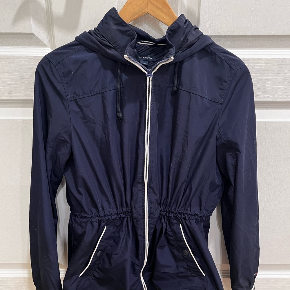 Tommy Hilfiger Navy Blue Women’s Rain Jacket